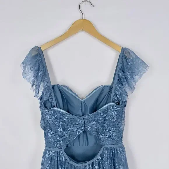 formal lace vintage dresses Women's A-line Lace Long Simple Dress, Sexy Elegant Vintage Evening Dr –  formalgowns